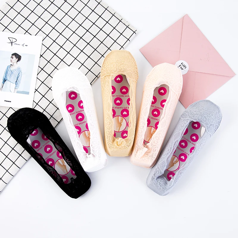 Женские носки хлопковые повседневные летние удобные Кружевные Носки с рисунком