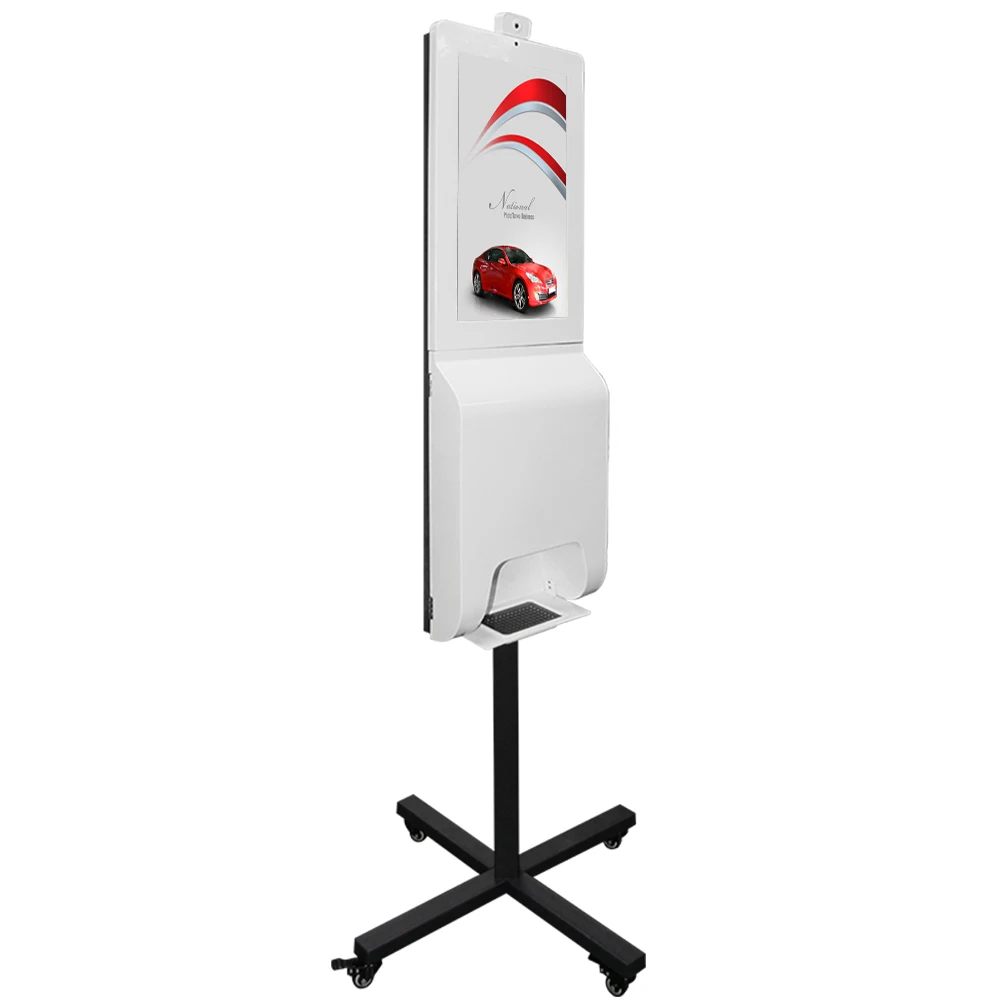 21 5 дюймовый диспенсер дезинфицирующего средства для рук с распознаванием лица