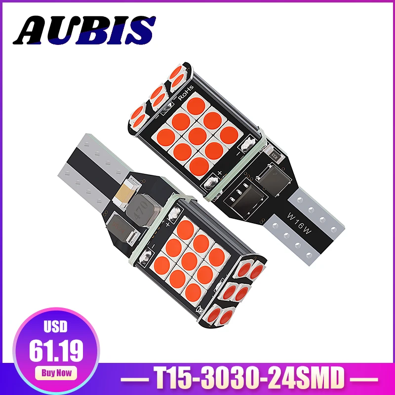 

Светодиодсветодиодный автомобильная лампа T15 W16W WY16W, 50 шт., задние тормозные сигналы, поворотники для автомобильной лампы заднего хода, CanBus, ...
