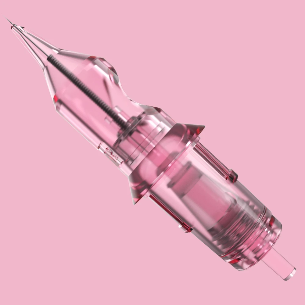 Stigma Tattoo Needles Makeup Cartridge for Tattoos Pen Gun Machines Disposable 0.30MM Pink Sterilized Safe Single | Красота и