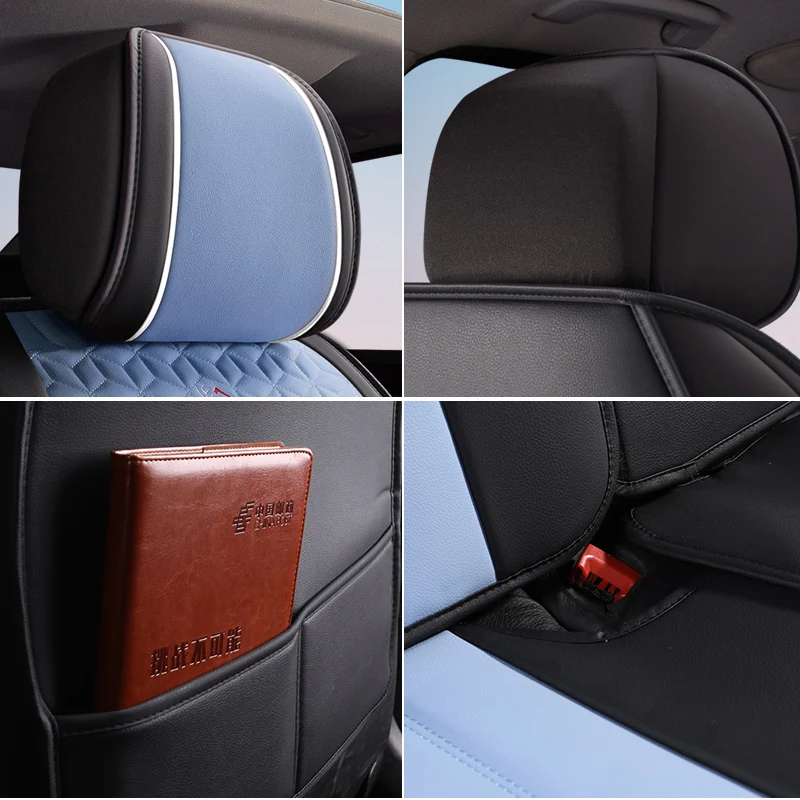 Coffee color Leather Car seat covers For skoda octavia 2 fabia 3 karoq tour kodiaq a7 superb mk2 yeti accessories | Автомобили и