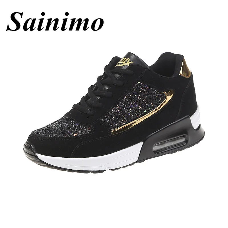 Running Shoe for Women 2019 New Outdoors Height Increasing Sneakers Summer Sport Shoes Footwear Athletic Trainers | Спорт и