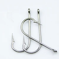 1pcs high carbon steel long handle fish hook with barbed use for eel carp grass carp fishing bait