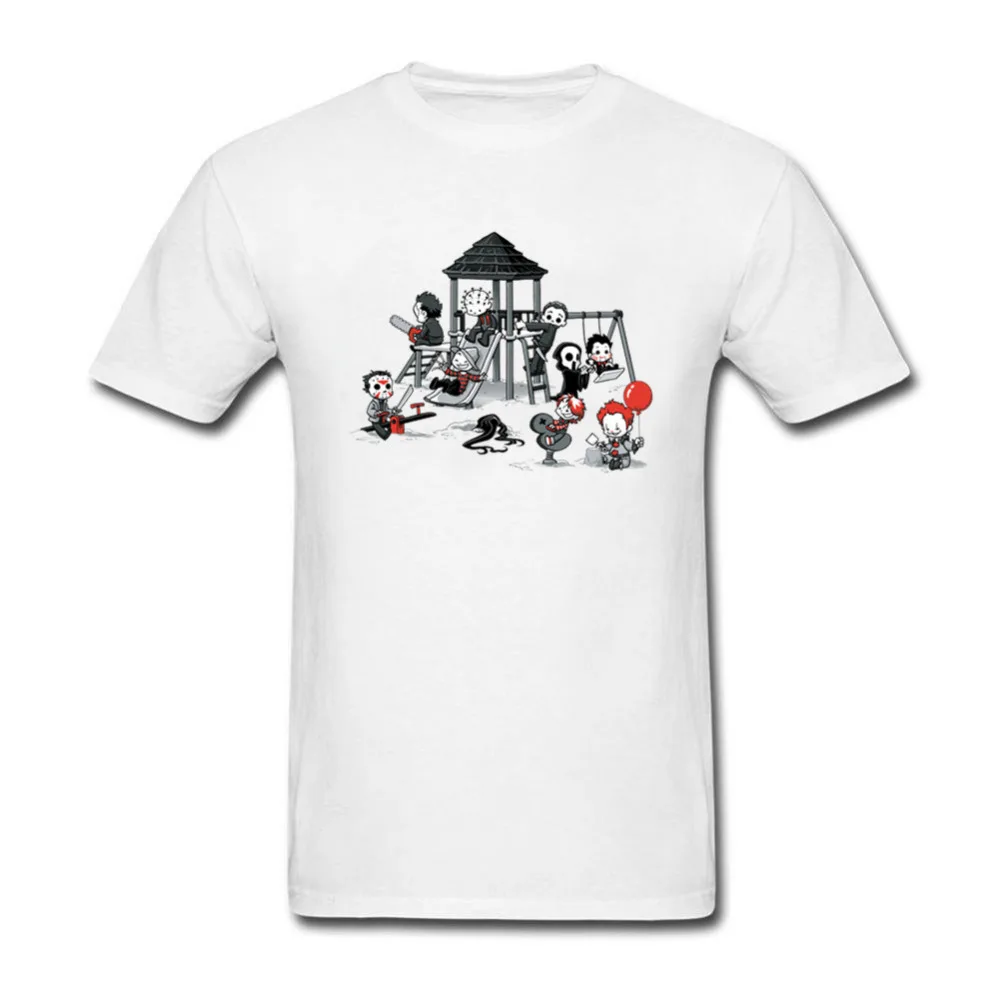 2019 Горячая Летняя мужская футболка с коротким рукавом маньяк парк ужасов