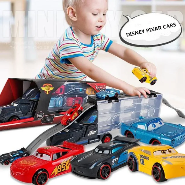Лидер продаж литые машинки из металлического сплава Disney Pixar Cars 3 тележка с 6