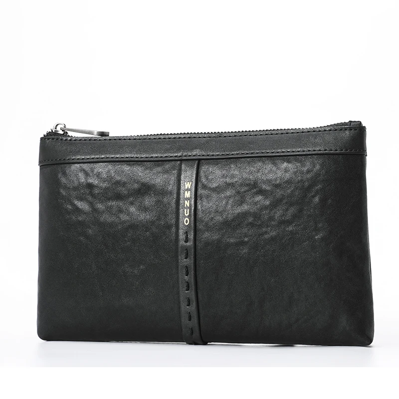 Сумка-клатч Wmnuo 2020 Мужская вязаный клатч-конверт с надписью сумочка из воловьей