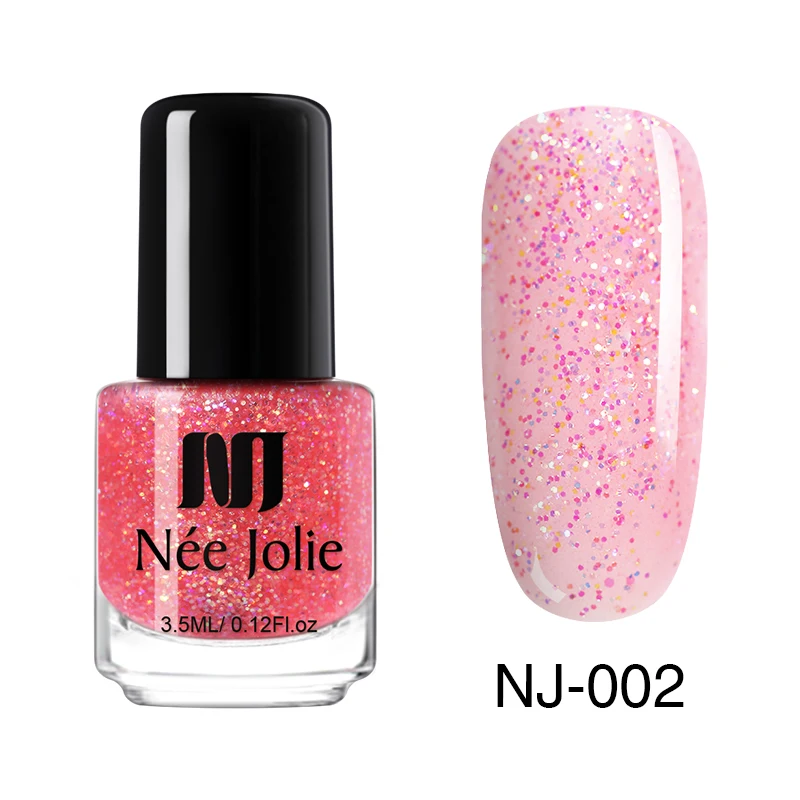 46684 - NJ-02 NEE JOLIE 3,5 мл температурный меняющий цвет термальный лак для ногтей блестящий эффект Быстросохнущий маникюрный лак градиентный лак для ногтей - Цвет: 46684 - NJ-02