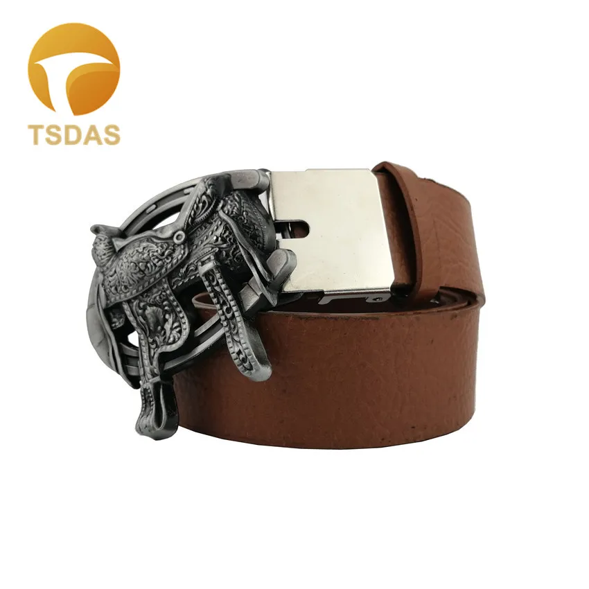 3 Ковбойский ремень с подковой пряжкой, Роскошный металлический мужской ремень с пряжкой, Рождественский подарок - Цвет: 3
