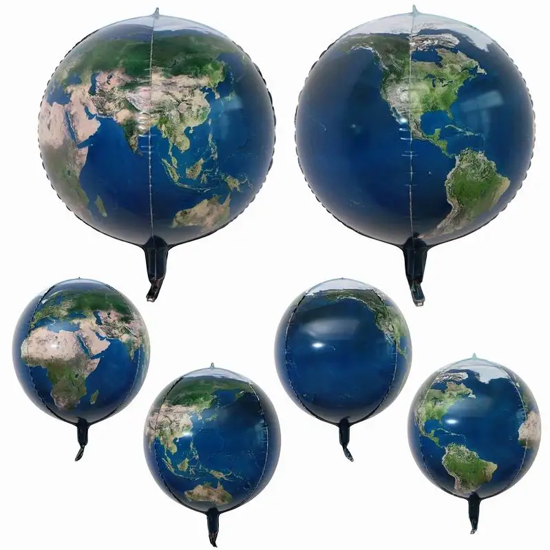 22 inch 4D Round Space Earth Dawn Starry Sky Aluminum Foil Balloon Wedding Decoration Birthday Party Helium Ballon Supplies