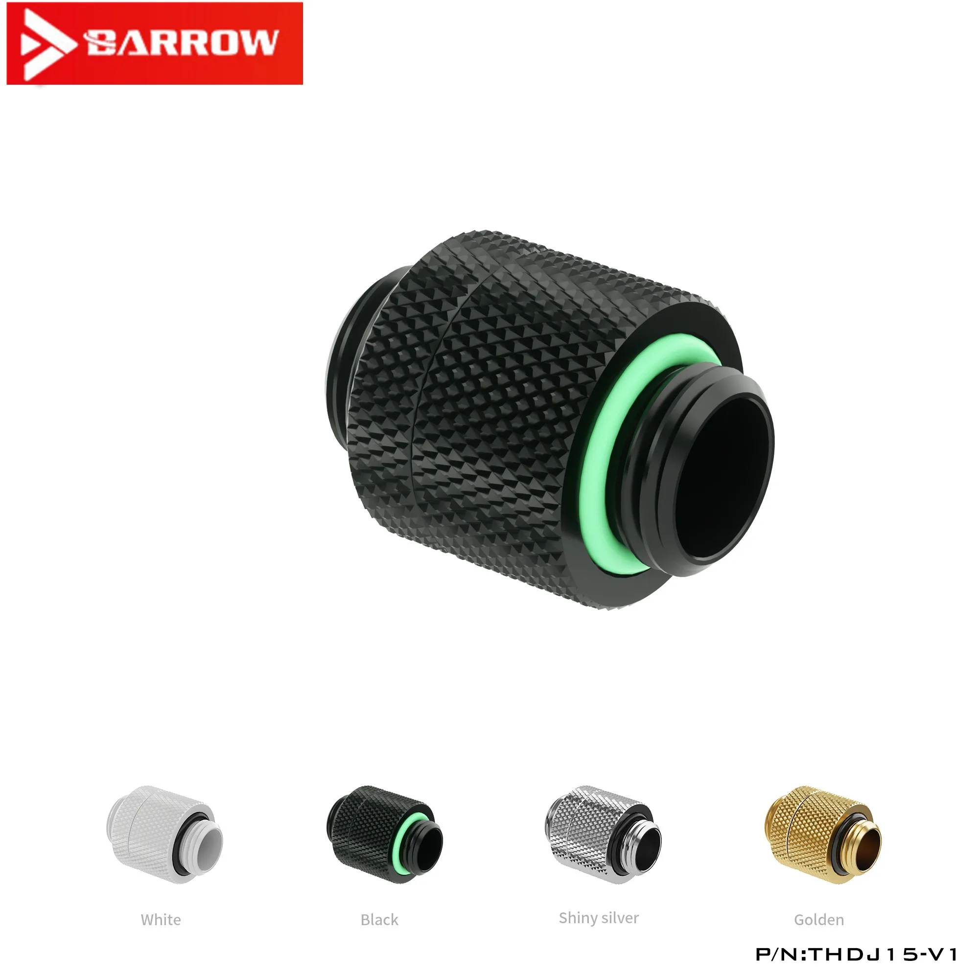 

Barrow Multi-Function Flexiable G1/4 Male to Male Rotary Connector,15-16.5mm Extender PC water cooling build fittings,THDJ15-V1