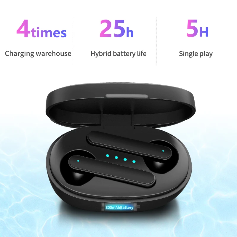 

Gorsun V2 Bluetooth 5.0 TWS headphone wireless 3D HiFi stereo earphone touch control dual mode earbuds with microphone Auto-Pair