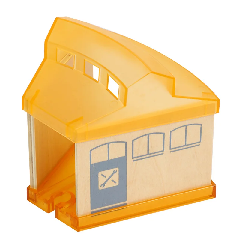 

Wooden Train Track Accessories Track Rail Transit Train Slot Wood Thoman Railway Puzzle Toys For Children