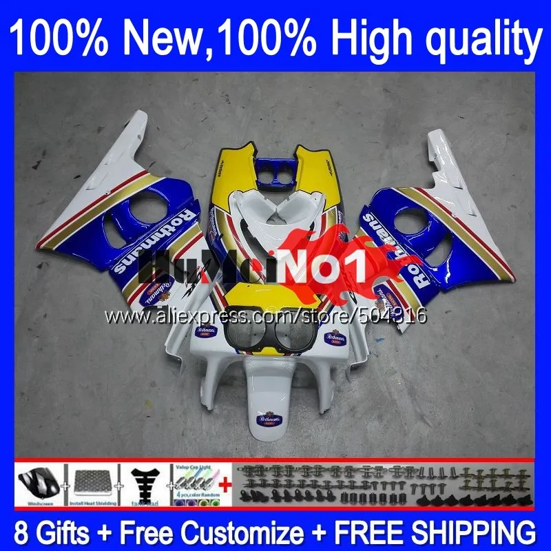 

CBR400 RR For HONDA CBR 400 RR 400RR 1988 1989 1990 1991 1992 1993 136MC.9 CBR400RR NC23 88 89 90 91 92 93 Rothmans Blue Fairing