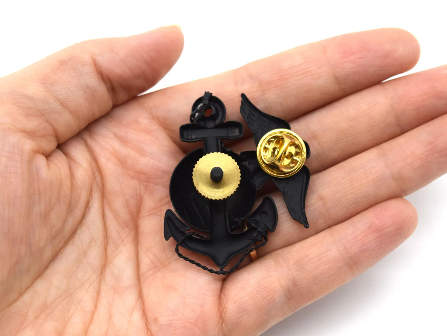 Значок официального офицера морской пехоты США значок на булавке USMC черный