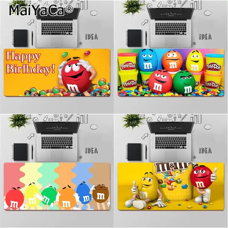 

Скоростная резиновая игровая мышь Maiya M & Ms, резиновый коврик для мыши