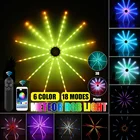 Метеоритный RGB-свет, динамическая симфония на день рождения, Рождество, фотовспысветильник, стробоскоп, ветряная мельница, фейерверк, Свадебный декор, лампа