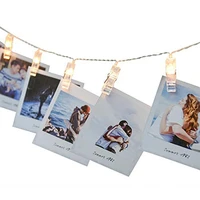new years garland photo clip lamp led string lights battery usb dc 5v christmas holiday party wedding decoration fairy lights