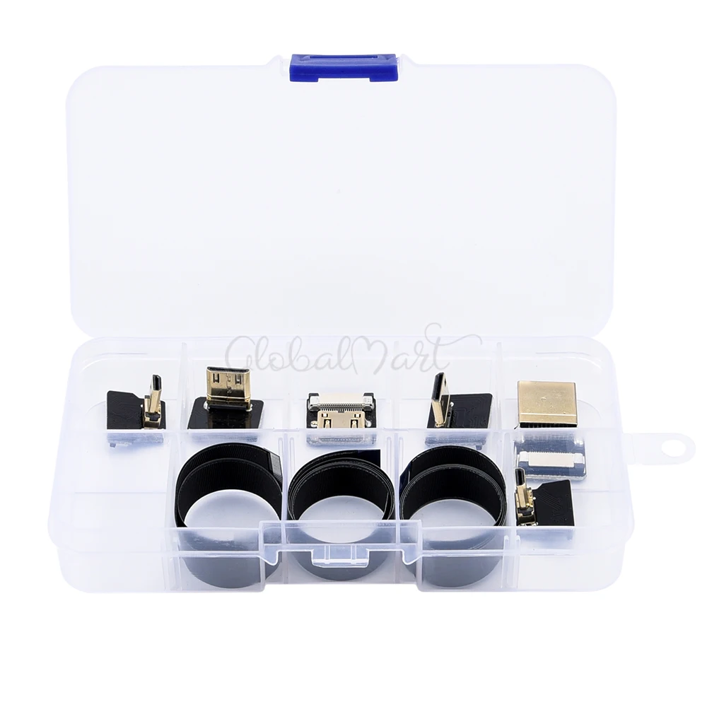 Плоский ленточный кабель HDMI со стандартными мини и микроразъемами набор для