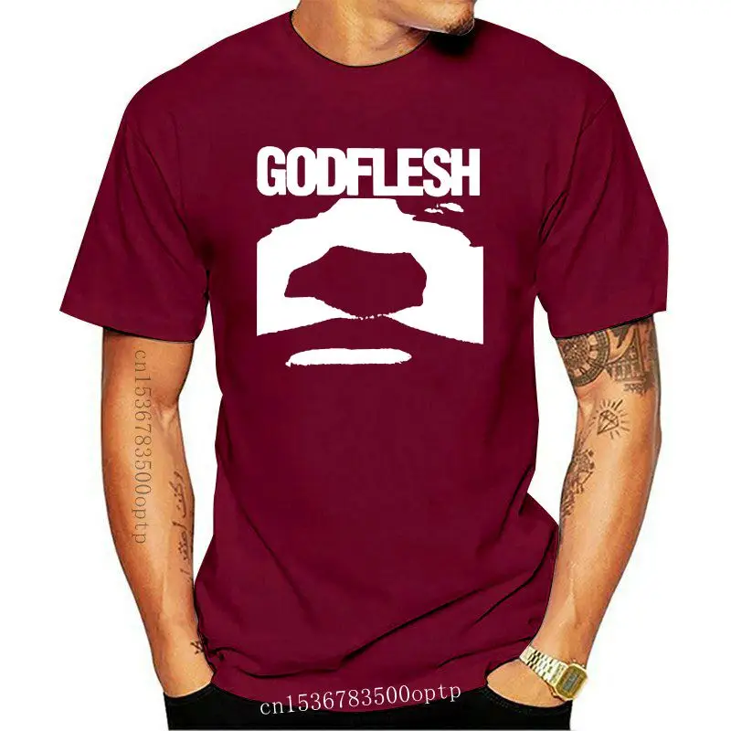 

New Godflesh Metal Band Legend Logo Mens Black T-Shirt Size S-3XL Print T Shirts Man Short Sleeve T Shirt Top Tee