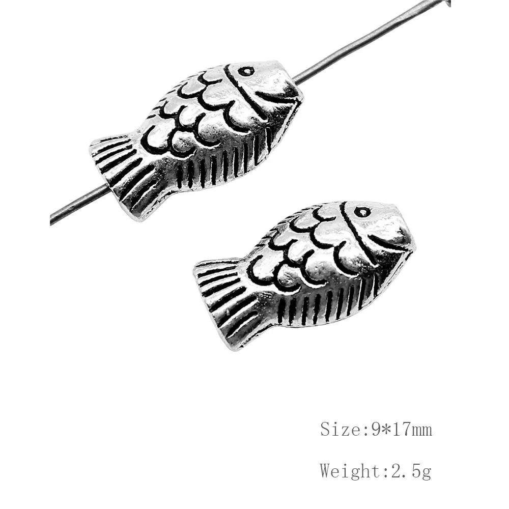 

Malzahar 12 Pieces Fish Beads Jewelry Findings Components Fashion Jewelry Womens Accessories