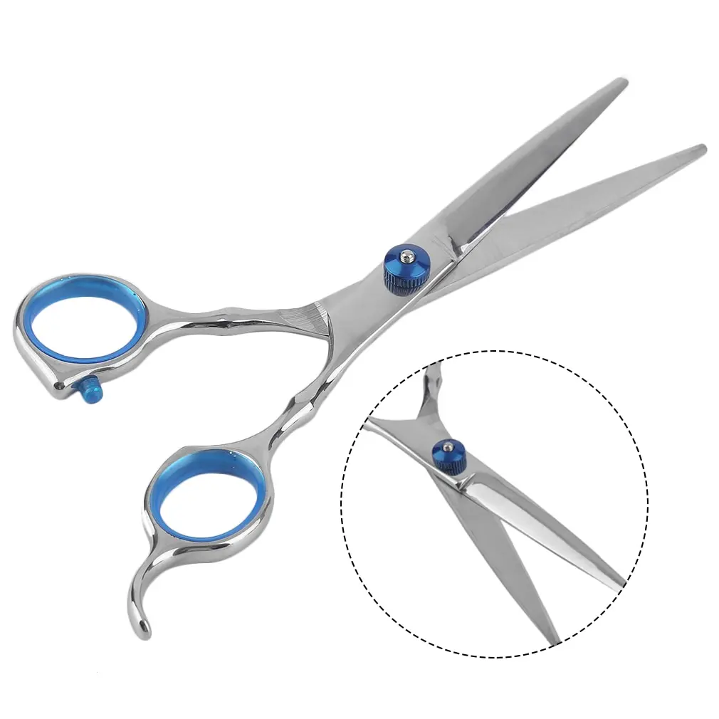 

Lightweight 6 Inch Stainless Steel Teeth Cut/Flat Cut Type Hair Styling Beauty Salon Hairdressing Scissor For Barber Shop