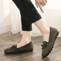 new cloth shoes womens single shoes one step work shoes non slip soft sole pregnant women shoes peas shoes mother shoes