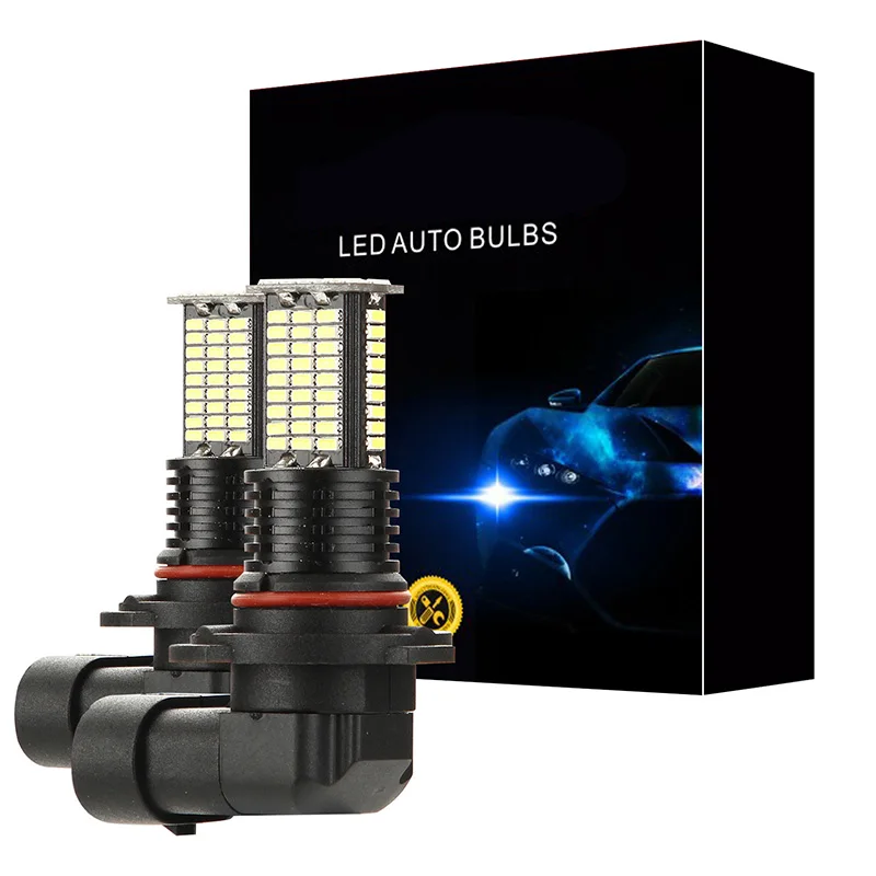 2Pcs 9005 LED Fog Light Bulbs DRL 3200 Lumens Super Bright 84-SMD 12V 24V 9005/HB3 Replacement for Cars Trucks 6000K | Автомобили и