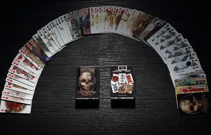Велосипед черный сердечник бумага Alchemy английская колода игральные карты