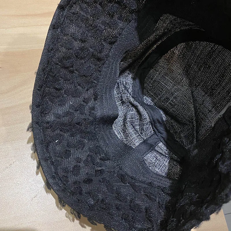 

Korea Linen Black White Bucket Hats Women Spring Autumn Chic All Match Flat Top Sun Hat Fashion Street Fishing Caps 56-58cm