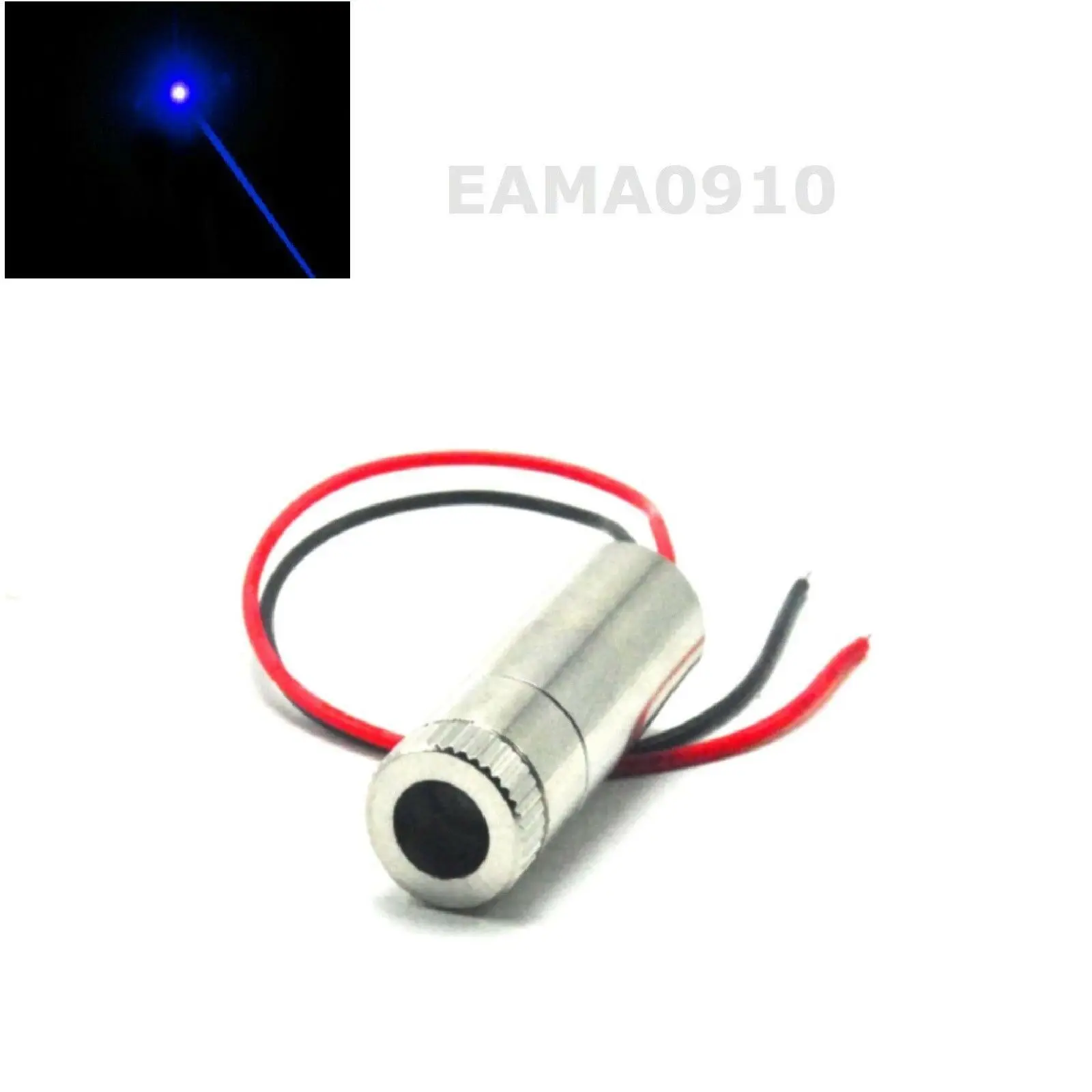 

Focusable 450nm 50mW Laser Diode Module Dot Blue light 3-5V 12x35mm w/driver in