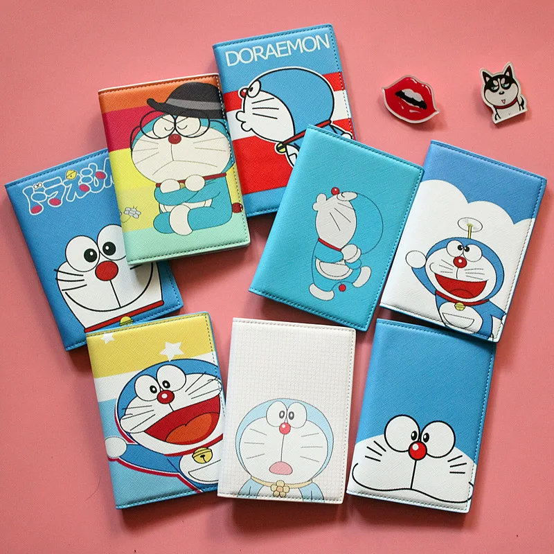 Doraemon машина кошка мультфильм Обложка для паспорта водонепроницаемый паспорт