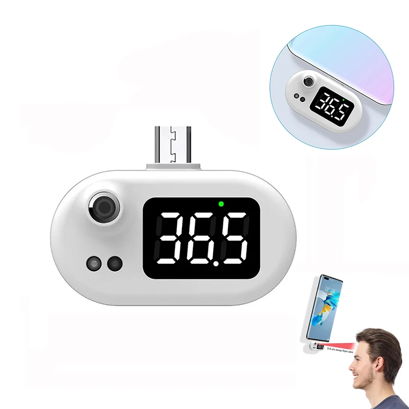 Портативный USB термометр мобильный телефон цифровой мини со светодиодной