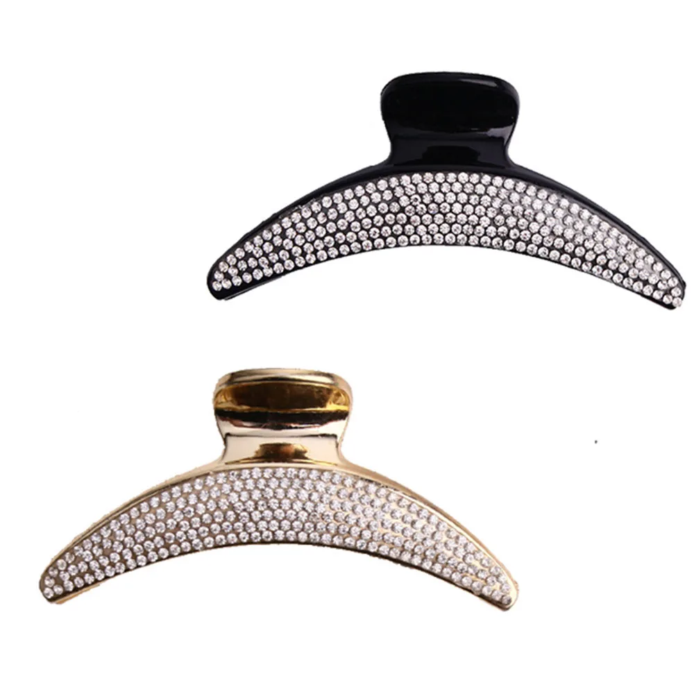 Крупные заколки для волос с кристаллами женщин и девочек модный элегантный зажим