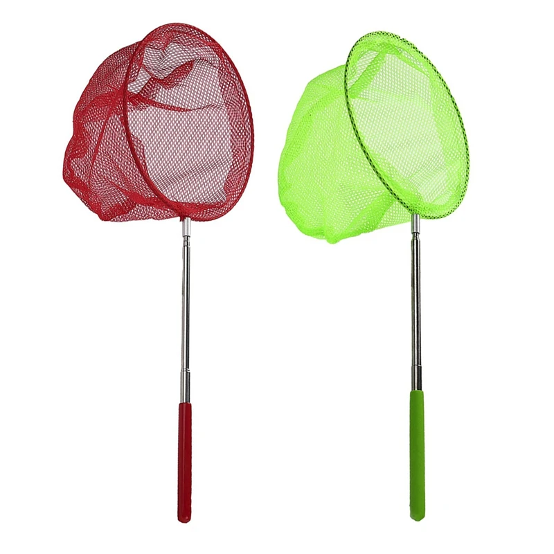 2x ловля ловли бабочка чистая рыболовная сеть сумка из нержавеющей стали