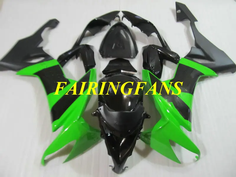 Обтекатель кузова мотоцикла для KAWASAKI Ninja ZX10R 08 09 10 ZX 10R 2008 2009 2010 зеленый черный
