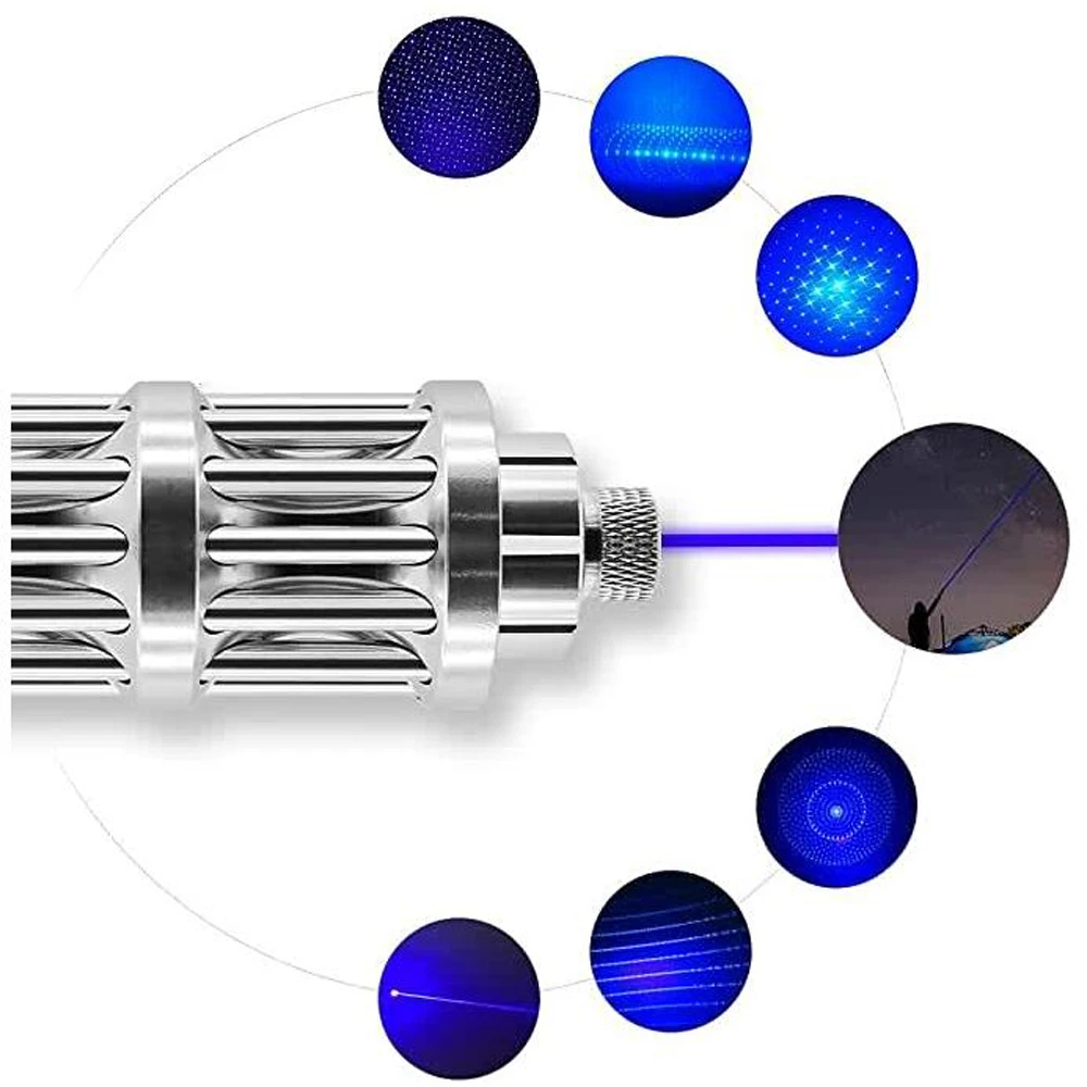 USB перезаряжаемые самые мощные синие лазерные указки со встроенной батареей
