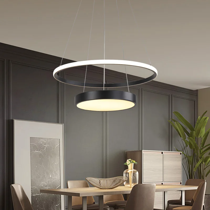 

Подвесной светильник в современном скандинавском стиле, в стиле арт-деко, кольцо, Lron, светодиодный подвесной светильник для кухни, столовой,...