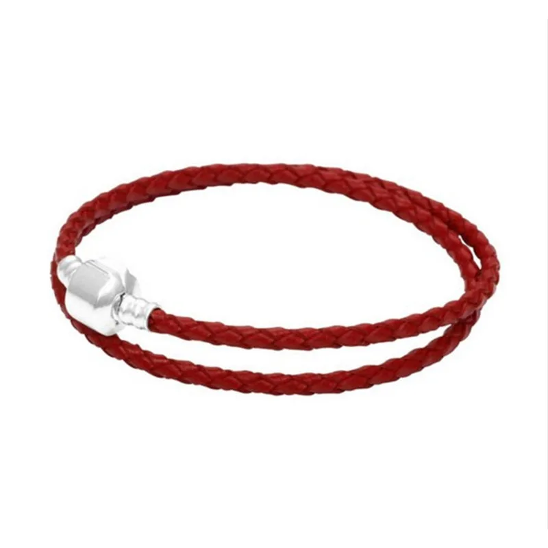 2020 NEW 925 Sterling Silver Bracelet charm Fashion Jewelry leather Men and women-class DIY bradsFashion | Украшения и аксессуары