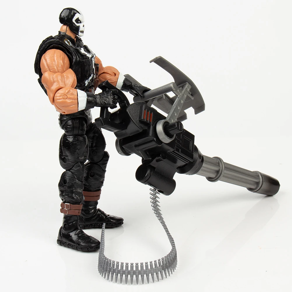 18 см скрещенные кости ПВХ Фигурки с SDCC Gatling Machine Gunes для мальчиков подарок