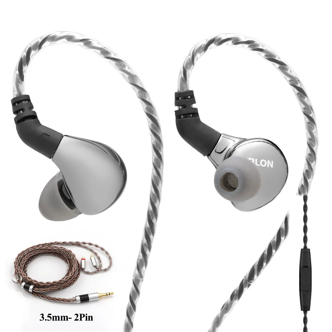 D with C8 3.5mm BLON BL-03 BL03 10 мм углеродные нанотрубки диафрагмы Динамический HIFI наушники опционально Tripowin C8 0,78 2Pin съемный кабель - Цвет: D with C8 3.5mm