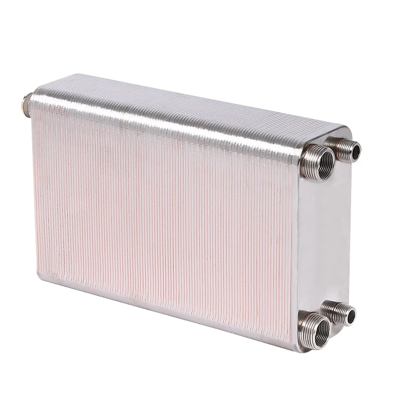Customized brazed plate over-water heat exchanger radiator 304 stainless steel heat exchanger can bathe household and industry enlarge