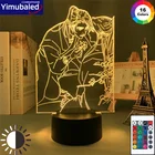 Светодиодный ночник BL Anime Tian Guan Ci Fu для спальни, цветной неоновый акриловый светильник ильник с сенсорным датчиком, настольная лампа Xie Lian Hua Cheng