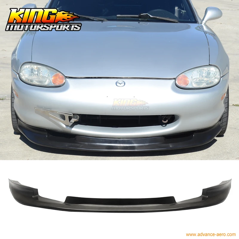 Fit For 99-00 Mazda Miata MX-5 2 Door Coupe GV Style Front Bumper Lip Chin Spoiler PU Global Free Shipping Worldwide | Автомобили и