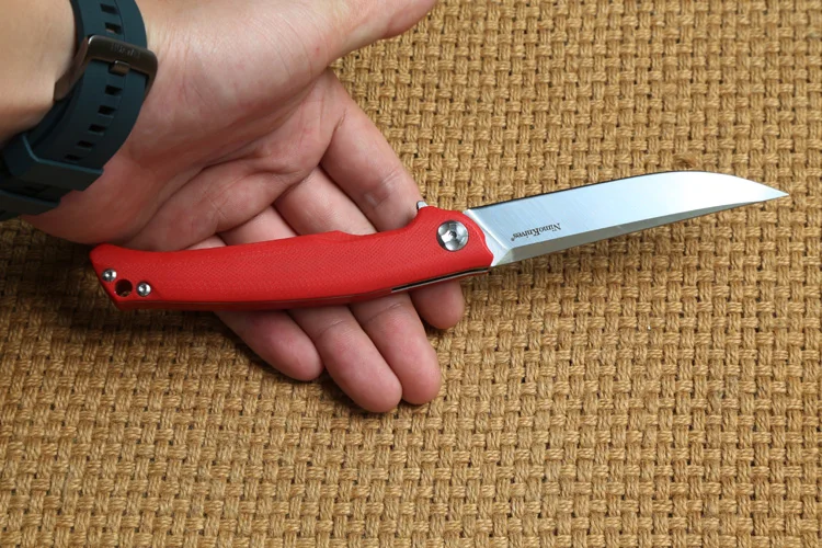 Ножи Nimo RUNENES Flipper складной нож 9Cr18mov лезвие шарикоподшипника G10 Ручка Открытый