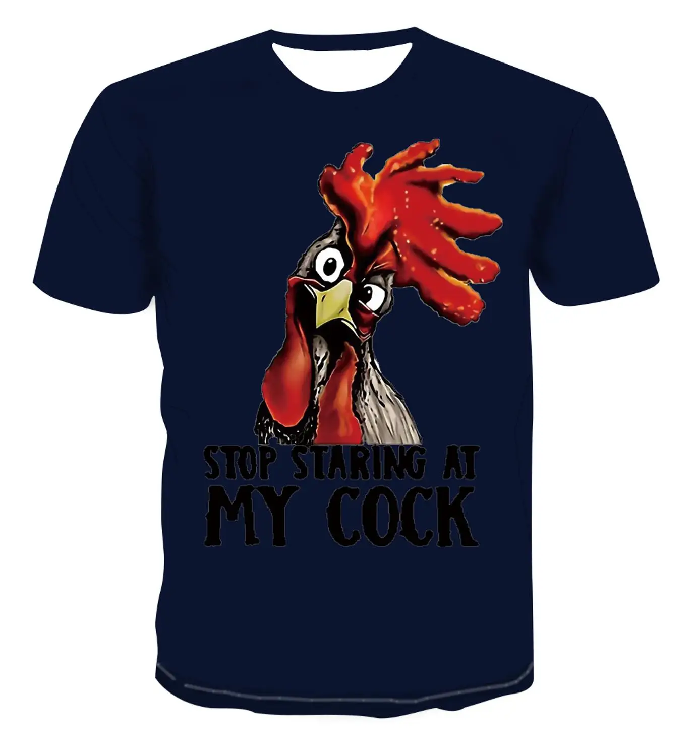 

2020 Fsahion Men' 3D Print T shirt 3D Print Chicken motifs Short sleeve Outdoor Leisure Shortsleeve Street clothes Man' Tshirt