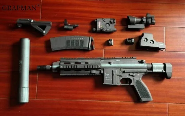 HK416C штурмовой пистолет бумажная модель оружия 3D рисунки ручной работы игрушки