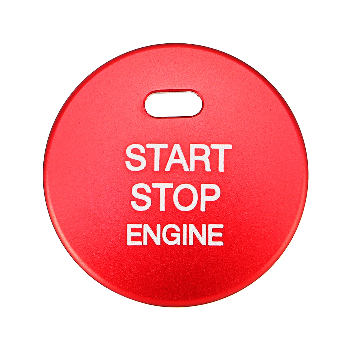 1 шт. Алюминий кнопка запуска двигателя крышка Кепки с отделкой сзади резинка для