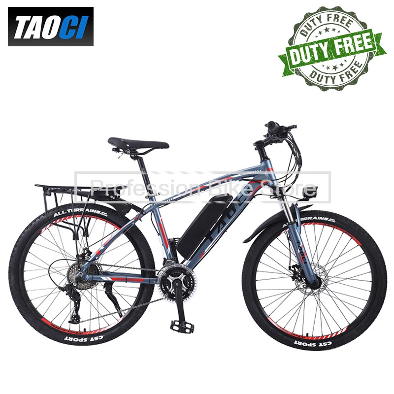 

Электрический велосипед для взрослых TAOCI 01a, колеса 26 дюймов, 350 Вт, 36 В, 13 Ач, 35 км/ч, 27 скоростей, Электромобиль, горный велосипед, электровелос...