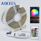 WiFi СВЕТОДИОДНАЯ лента SMD 5050 RGB RGBW RGBWW 6096 светодиодов 12 В постоянного тока Гибкая светильник вая лента App пульт дистанционного управления