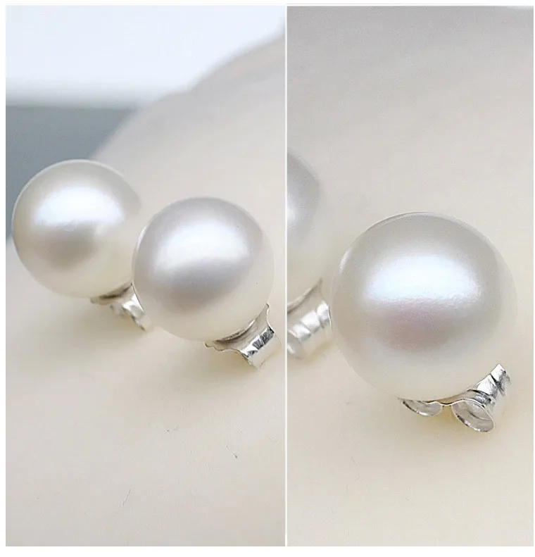 

Simple pearl earrings female Korean shell beads versatile fashion Round Pearl Earrings Jewelry